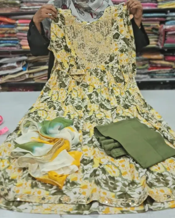 Nayra Cut Kurti with Bottom & Dupatta | TS1831